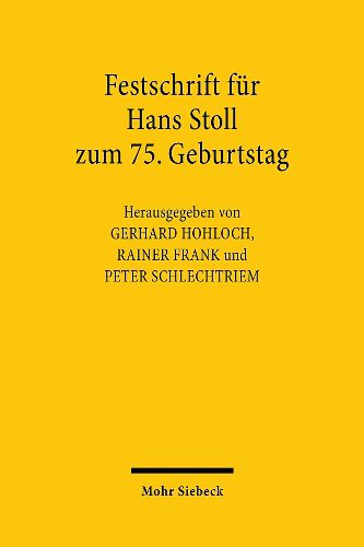 Festschrift fur Hans Stoll zum 75. Geburtstag