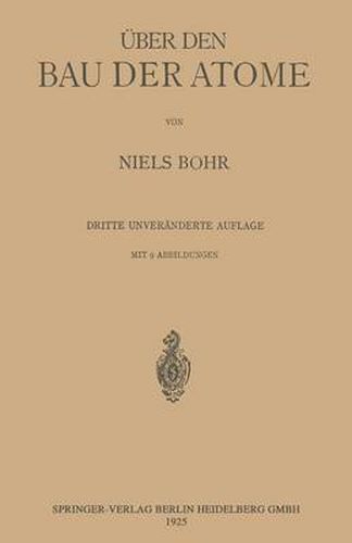 Cover image for UEber Den Bau Der Atome