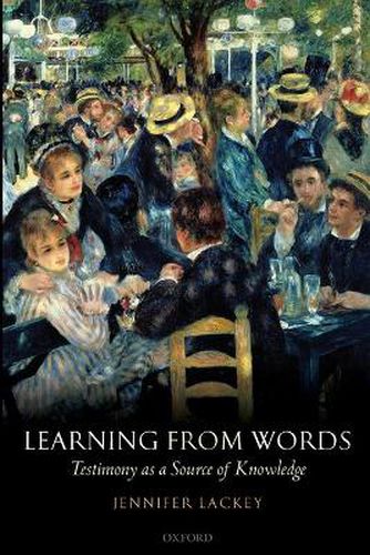 Cover image for Learning from Words: Testimony as a Source of Knowledge