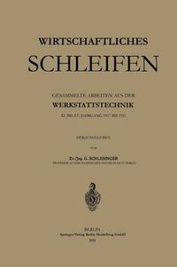 Cover image for Wirtschaftliches Schleifen