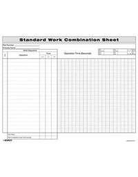 Cover image for Standard Work Combination Sheet