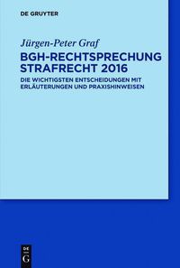 Cover image for BGH-Rechtsprechung Strafrecht 2016