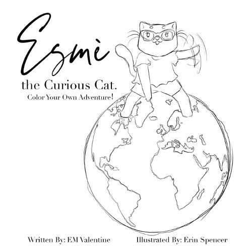 Cover image for Esme the Curious Cat: Color Your Own Adventure!