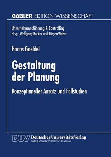 Cover image for Gestaltung Der Planung: Konzeptioneller Ansatz Und Fallstudien