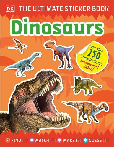 Cover image for Ultimate Sticker Book Dinosaurs