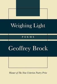 Cover image for Weighing Light: Poems