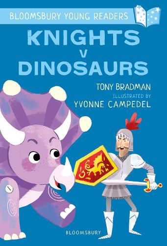 Cover image for Knights V Dinosaurs: A Bloomsbury Young Reader: Purple Book Band