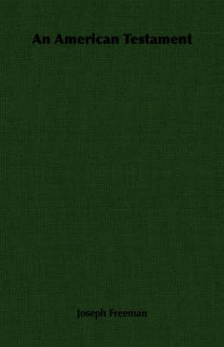 Cover image for An American Testament