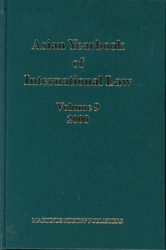 Cover image for Asian Yearbook of International Law, Volume 9 (2000)