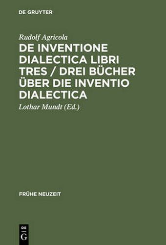 Cover image for De inventione dialectica libri tres / Drei Bucher uber die Inventio dialectica