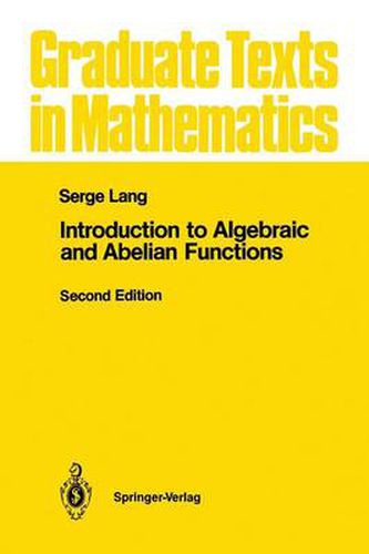 Cover image for Introduction to Algebraic and Abelian Functions