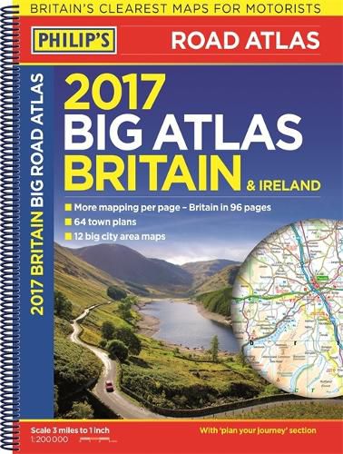 Philip's Big Road Atlas Britain and Ireland 2017