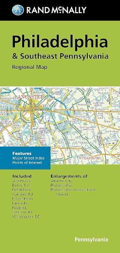 Cover image for Rand McNally Folded Map: Philadelphia & Southeast Pennsylvania Regional Map