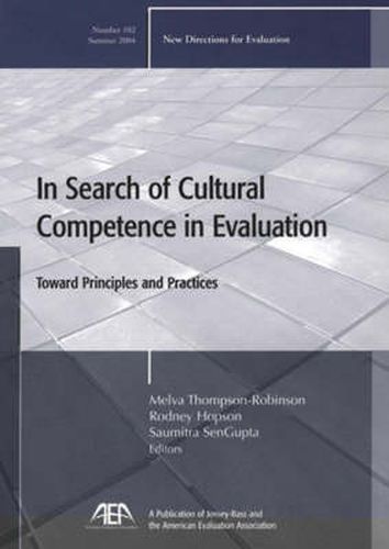 Cover image for In Search of Cultural Competence: Toward Principles and Practices