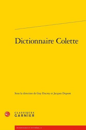 Cover image for Dictionnaire Colette