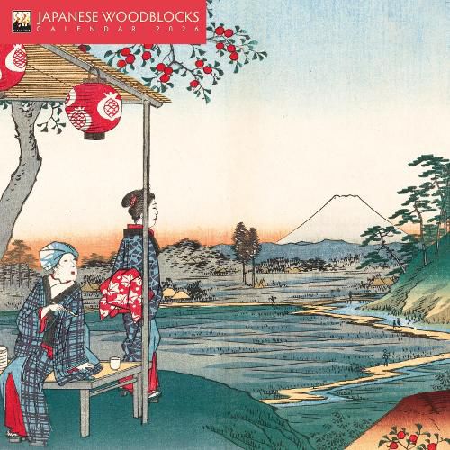 Cover image for Japanese Woodblocks Mini Wall Calendar 2026 (Art Calendar)