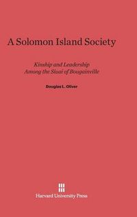 Cover image for A Solomon Island Society