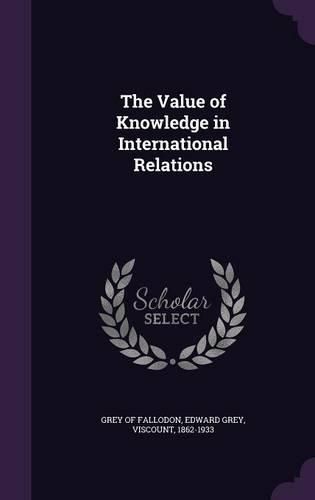 Cover image for The Value of Knowledge in International Relations