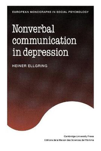 Cover image for Non-verbal Communication in Depression