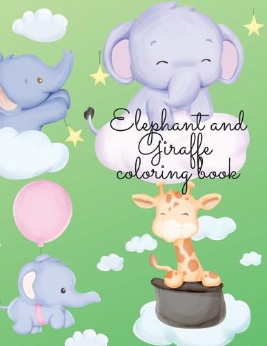 Cover image for Elephant and Zebra coloring book