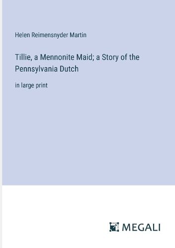 Cover image for Tillie, a Mennonite Maid; a Story of the Pennsylvania Dutch