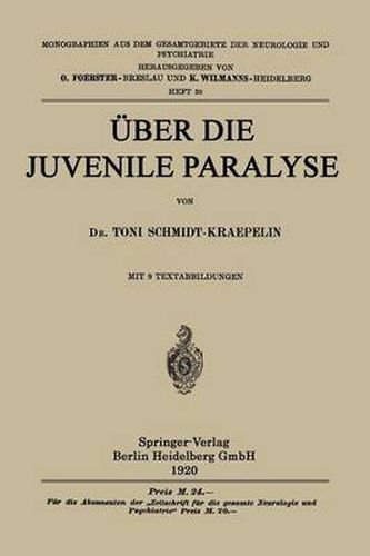 Cover image for UEber Die Juvenile Paralyse