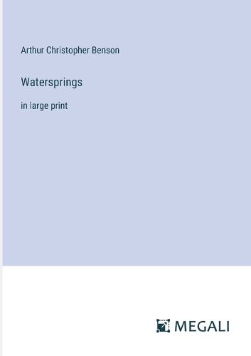 Cover image for Watersprings