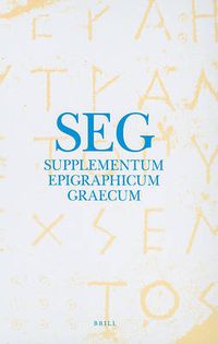 Cover image for Supplementum Epigraphicum Graecum, Volume LVI (2006)