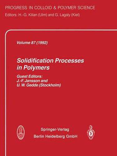 Cover image for Solidification Processes in Polymers