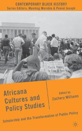 Cover image for Africana Cultures and Policy Studies: Scholarship and the Transformation of Public Policy