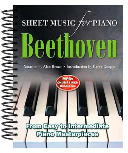 Cover image for Beethoven: Sheet Music for Piano: From Easy to Advanced; Over 25 masterpieces