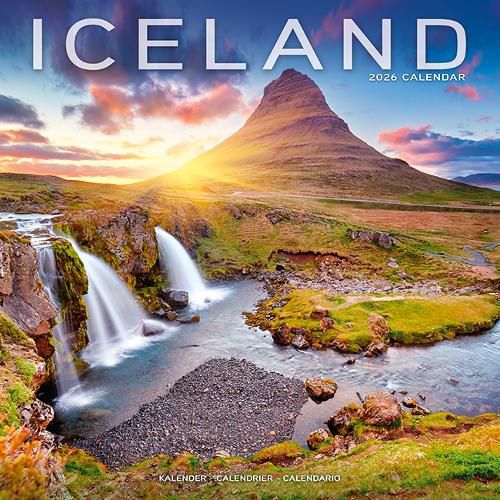 Cover image for Iceland Calendar 2026 Square Travel Wall Calendar - 16 Month