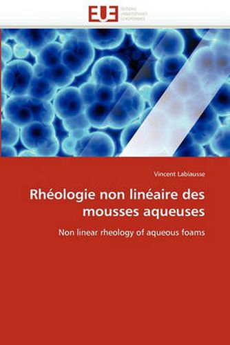 Cover image for Rh Ologie Non Lin Aire Des Mousses Aqueuses