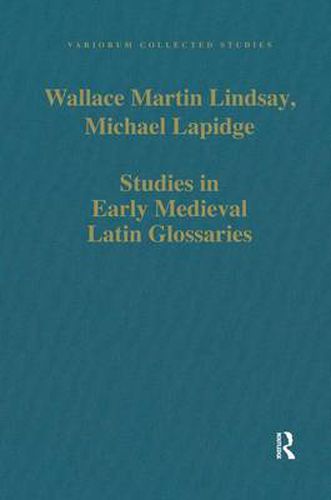 Cover image for Studies in Early Medieval Latin Glossaries