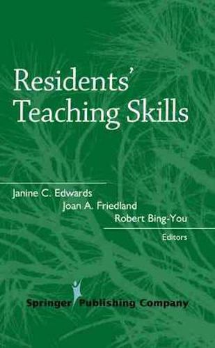 Cover image for Residents' Teaching Skills