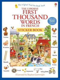 Cover image for First Thousand Words in French Sticker Book