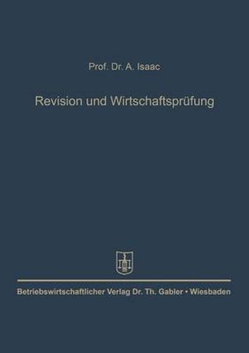 Cover image for Revision Und Wirtschaftsprufung