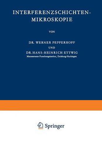 Cover image for Interferenzschichten-Mikroskopie