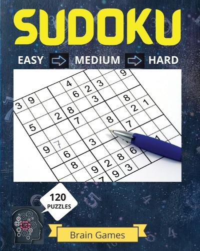 Cover image for Sudoku Puzzle Book for Grown Ups: Great Medium to Hard Sudoku Puzzles with Solutions/ Over 120 Sudoku Puzzles for Grown Ups