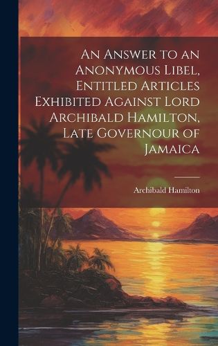 Cover image for An Answer to an Anonymous Libel, Entitled Articles Exhibited Against Lord Archibald Hamilton, Late Governour of Jamaica