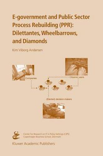 Cover image for E-government and Public Sector Process Rebuilding: Dilettantes, Wheel Barrows, and Diamonds