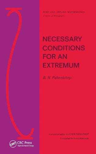 Cover image for Necessary Conditions for an Extremum