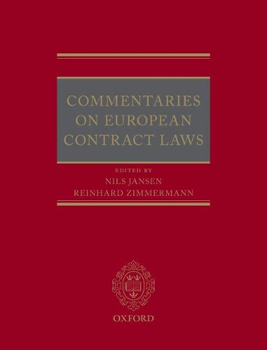 Cover image for Commentaries on European Contract Laws