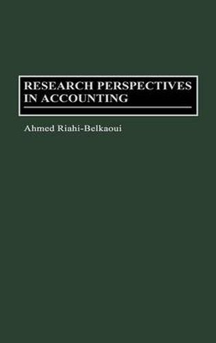 Cover image for Research Perspectives in Accounting