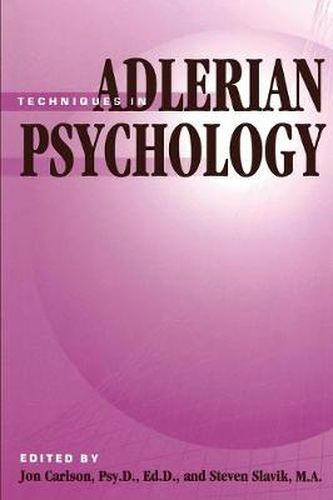 Cover image for Techniques In Adlerian Psychology