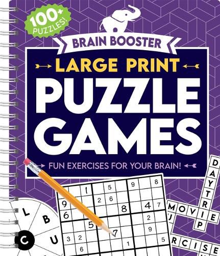 Cover image for Brain Booster Large Print Puzzle Games