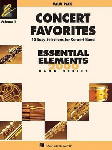 Cover image for Concert Favorites Vol. 1 - Value Pak: 37 Part Books with Conductor Score and CD
