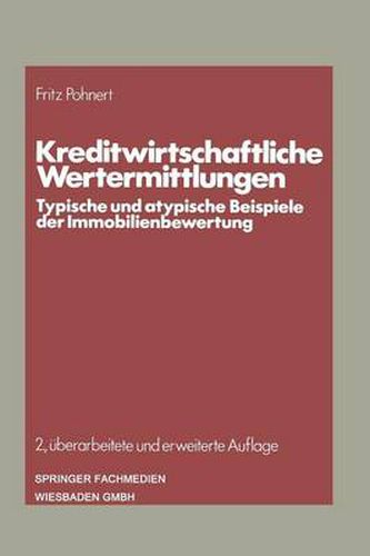 Cover image for Kreditwirtschaftliche Wertermittlungen
