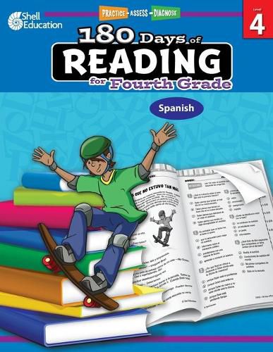 Cover image for 180 Days of Reading for Fourth Grade (Spanish): Practice, Assess, Diagnose