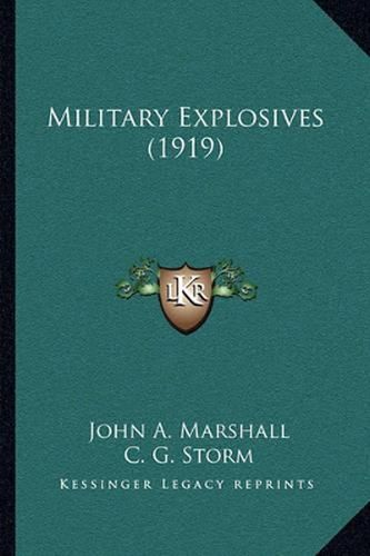 Military Explosives (1919)